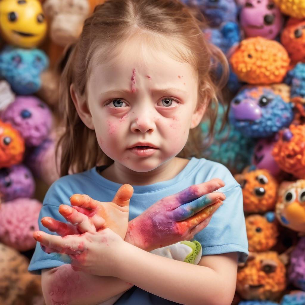 Can eczema lead to cognitive impairment in certain children?