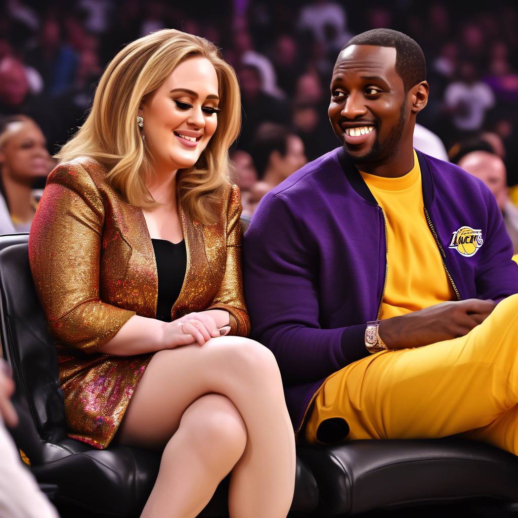 Adele and Rich Paul Have a Romantic Courtside Date Night at Los Angeles Lakers Game