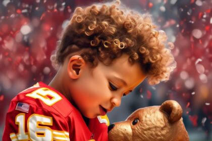 Brittany Mahomes Captures Heartwarming Moment of Son Bronze Kissing a Teddy Bear: ‘Absolutely Adorable’