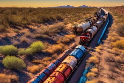 Freight Train Transporting Gasoline and Propane Derails near Arizona-New Mexico Border After Severe Weather Events