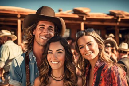 Joey Graziadei and Kelsey Anderson Reunite with Maria Georgas at Stagecoach