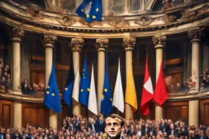 Macron Paints Bleak Picture of Europe in Sorbonne Speech.