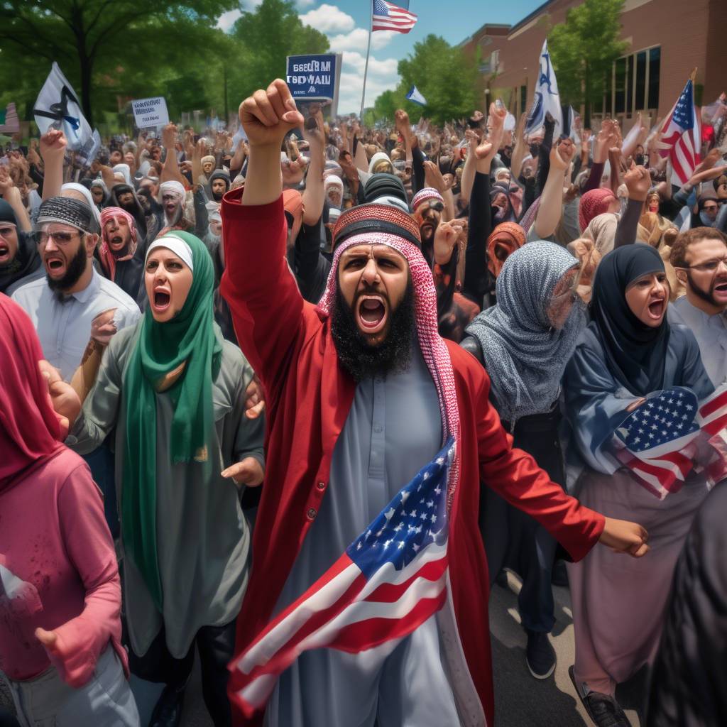 Muslim protesters in Michigan chant 'Death to America,' 'Death to Israel' on final day of Ramadan