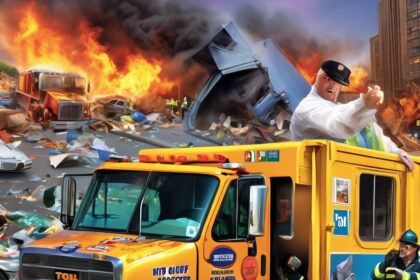 New Jersey toll collector senses impending danger, calls out of work before garbage truck crashes into booth