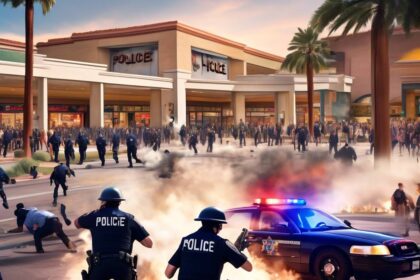 Police open fire at mall following pursuit, killing California suspect
