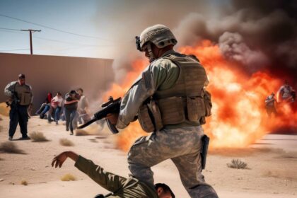 Violence Escalates as US Soldier Shoots Migrant Near El Paso During Border-Crosser Stabbing