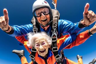 106-year-old breaks world record as oldest person to tandem skydive