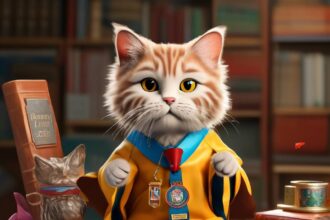A college honors Max with an 'honorary doctor of litter-ature' degree, putting the 'cat' in 'education'