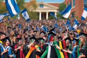 Anti-Israel activists disrupt graduation ceremonies across the US following acts of vandalism and attacks on police officers