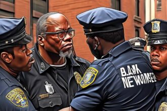 BLM Greater NY founder Hawk Newsome arrested for confrontation with cop at NYPD officer’s manslaughter hearing, captured on camera: ‘You are soft!'