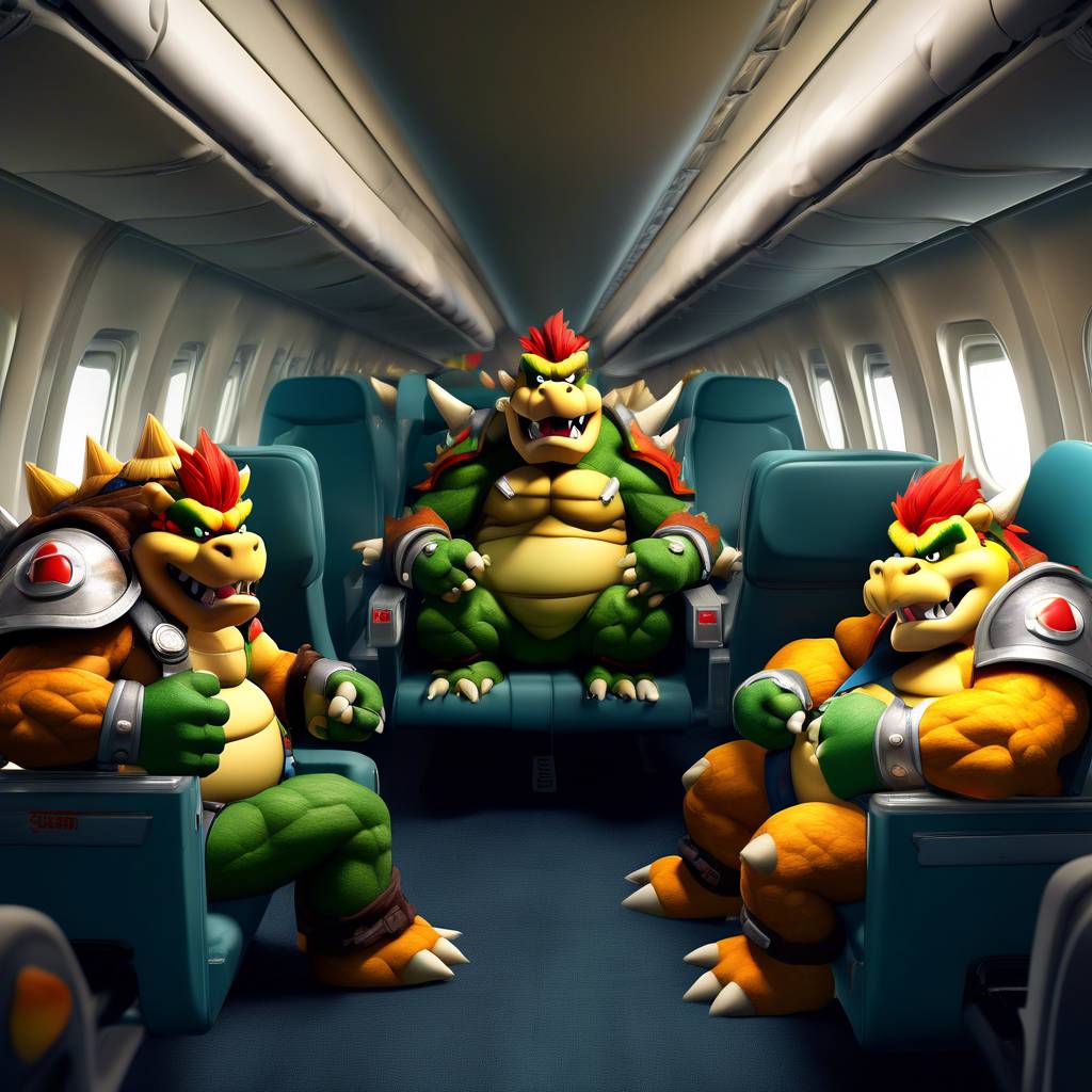 Bowser from Nintendo causes chaos on LinkedIn by fighting over plane seats