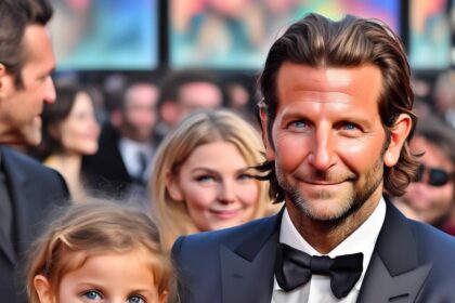 Bradley Cooper Attends Premiere of His New Movie 'IF' with Daughter Lea De Seine