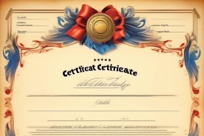 Caption for Posting Certificate