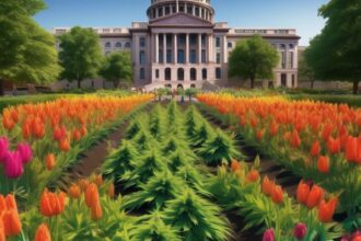Dozens of marijuana plants removed from Wisconsin Capitol tulip garden by workers
