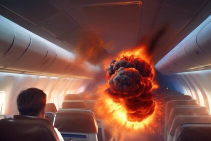 Dramatic footage shows fireball explosion on Delta plane as passengers use emergency slides to evacuate