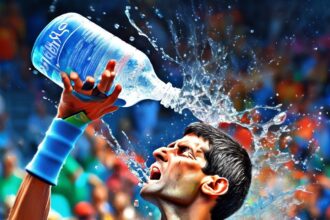 Fan's Water Bottle Hits Novak Djokovic on the Head After Italian Open Match