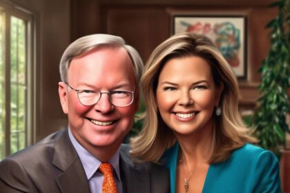 Former 'Hottest Bachelor' Eric Schmidt, 69, seen with wife after investing $100M into girlfriend's company