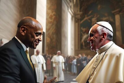 In Vatican City, Mayor Eric Adams Meets with Pope Francis