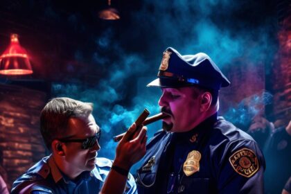 Investigation sparked as St. Louis police officer seen lighting cigar while restraining suspect at nightclub