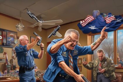 Nebraska Air Force veteran thwarts jewelry heist by brandishing gun, suspect surrenders with hands raised