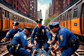 NYPD Officers Save Man from Oncoming Train after Seizure-induced Subway Track Fall