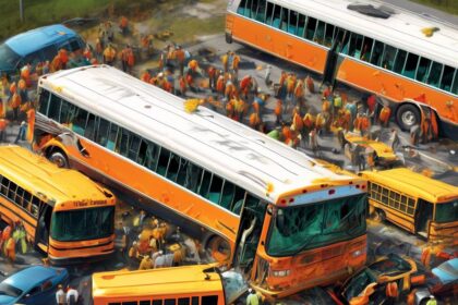 Officials report that a Florida bus transporting farm workers crashes, resulting in at least 8 fatalities and dozens more injured.
