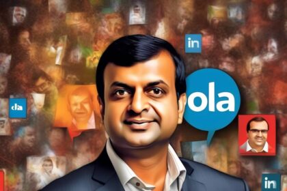 Ola CEO Bhavish Aggarwal criticizes LinkedIn for removing his post once more