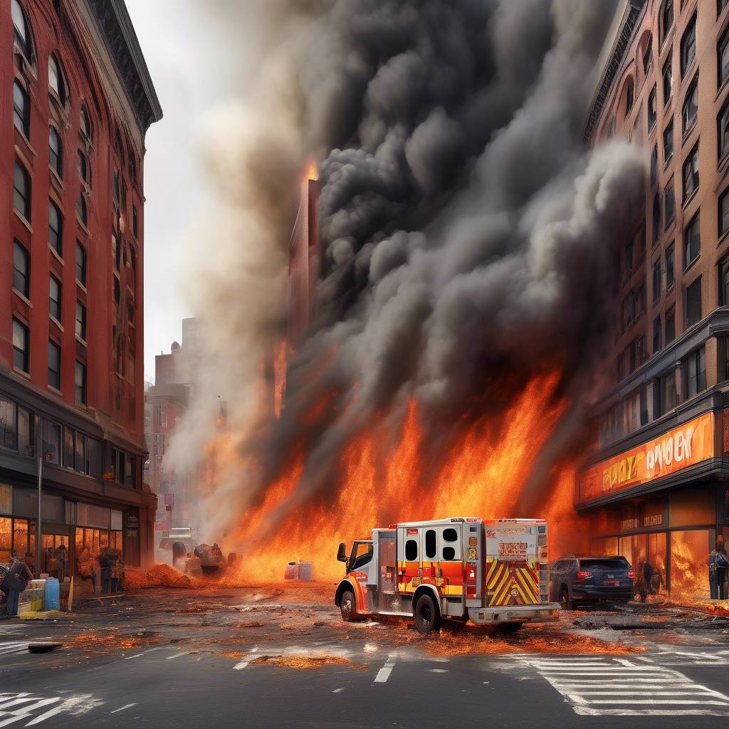 Out of Control Blaze Sweeps Through NYC Supermarket, Spreading to 4 Nearby Buildings, Resulting in Injuries to 7 and Displacement of 30 Residents