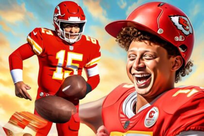 Patrick Mahomes Delightfully Reads Children's Books to Sterling and Bronze