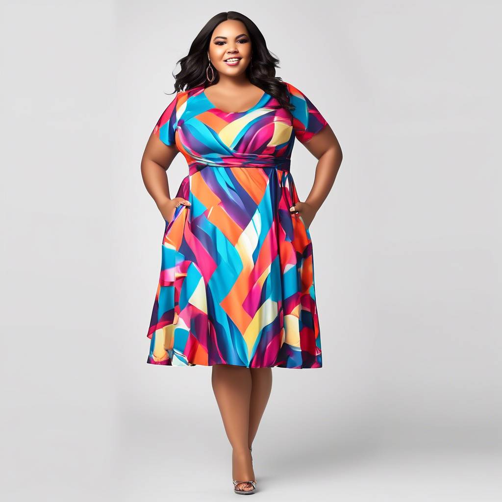 This Plus Size Dress Will Flatter Your Figure and Define Your Waist