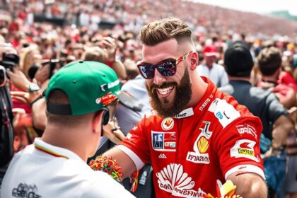 Travis Kelce Receives Friendship Bracelet from Fan at F1 Grand Prix: 'I Wish I Had One to Give You in Return'