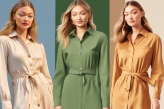 We Found a $32 Lookalike of the Shirtdress That Gigi Hadid Wore Giving Rich Mom Vibes