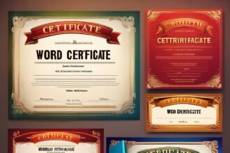 Word Certificate Templates