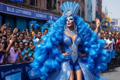 Blue city achieves Guinness World Record for biggest drag queen storytelling event