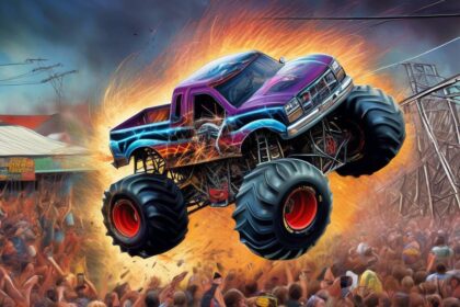 Multiple individuals injured after monster truck named ‘Crushstation’ collides with power line, causing live wires to fall on the crowd